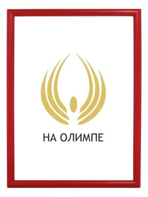Рамка А4 красная 