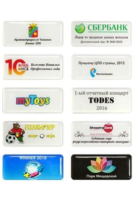 Заливная табличка с цветным нанесением 