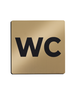 Пластиковая G табличка  WC