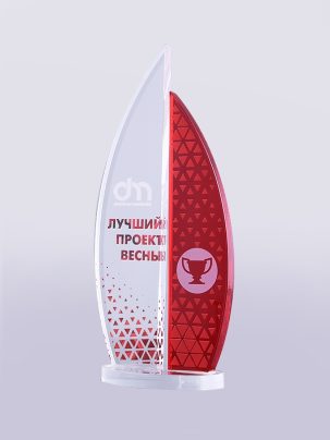 Приз из акрила 74Rd с цветной печатью