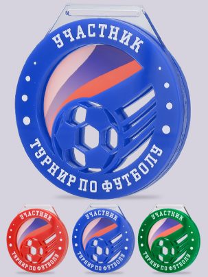 Медаль из акрила 39 RGB Футбол с цветным нанесением