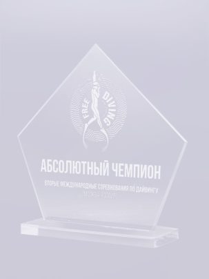 Приз из акрила 15 с гравировкой