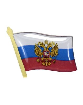Значок заливной 20*27 флаг