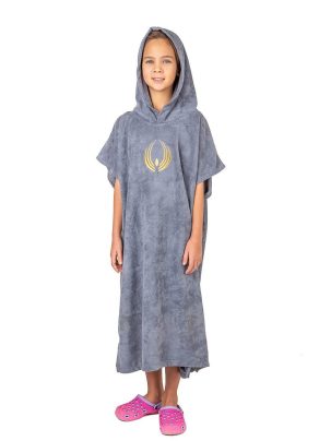 Пончо SunPoncho 3Gray серый с лого