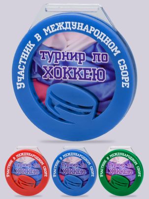 Медаль из акрила 37 RGB Хоккей с цветным нанесением