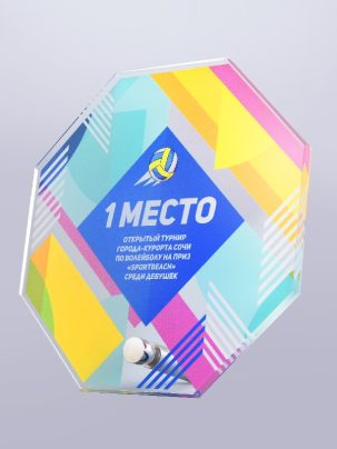Приз из акрила 24 с цветной печатью