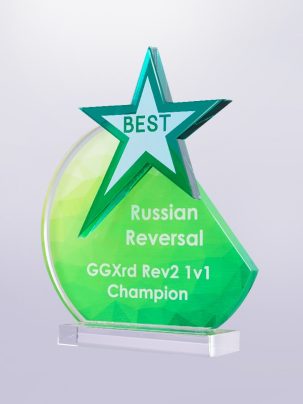 Приз из акрила Звезда 64Gr с цветной печатью
